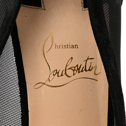 Christian Louboutin Veau Velours Rete Galativi 100 Pumps 40.5 Black 8 of 9