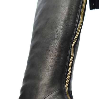 Saint Laurent Calfskin Jinny 105 Thigh High Boots 35 Black 17 of 23