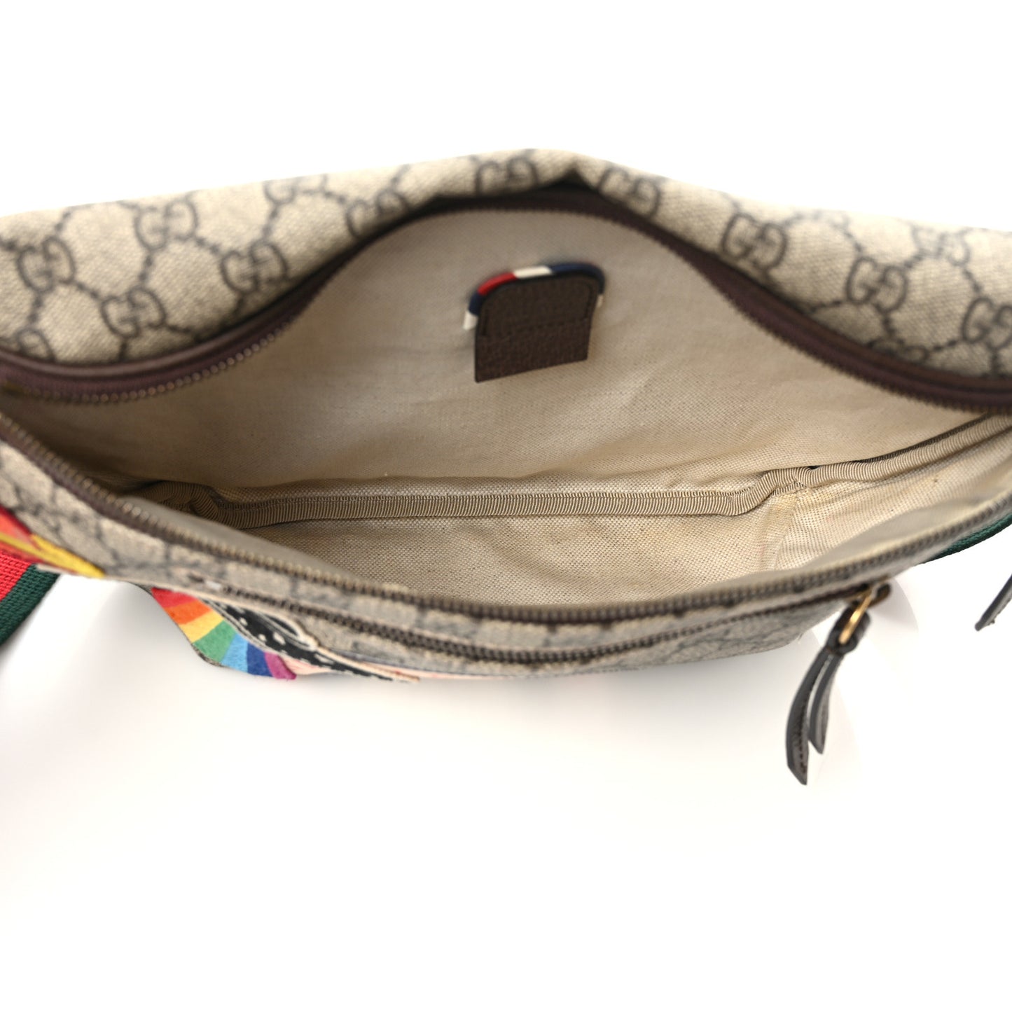 GG Supreme Monogram Courrier Belt Bag Beige New Acero