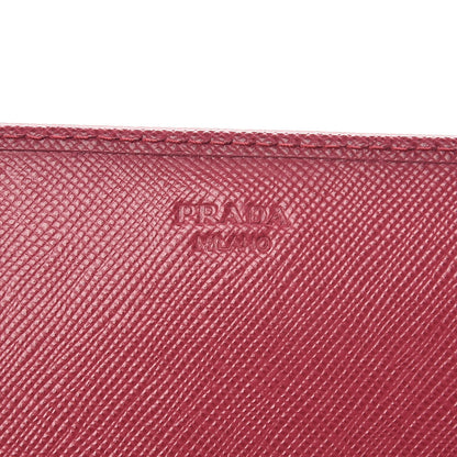 Prada Saffiano Metal Oro Chain Wallet Ibisco 6 of 8