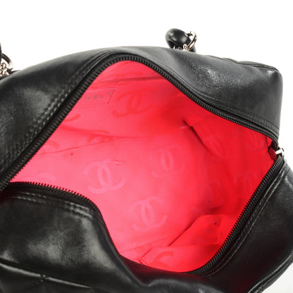 Chanel Calfskin Quilted Large Cambon Bowler Black White 5 of 7