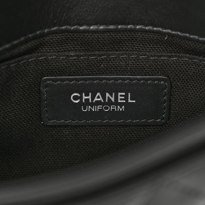 Chanel Calfskin Quilted CC Uniform Flap Belt Bag Black 6 of 11