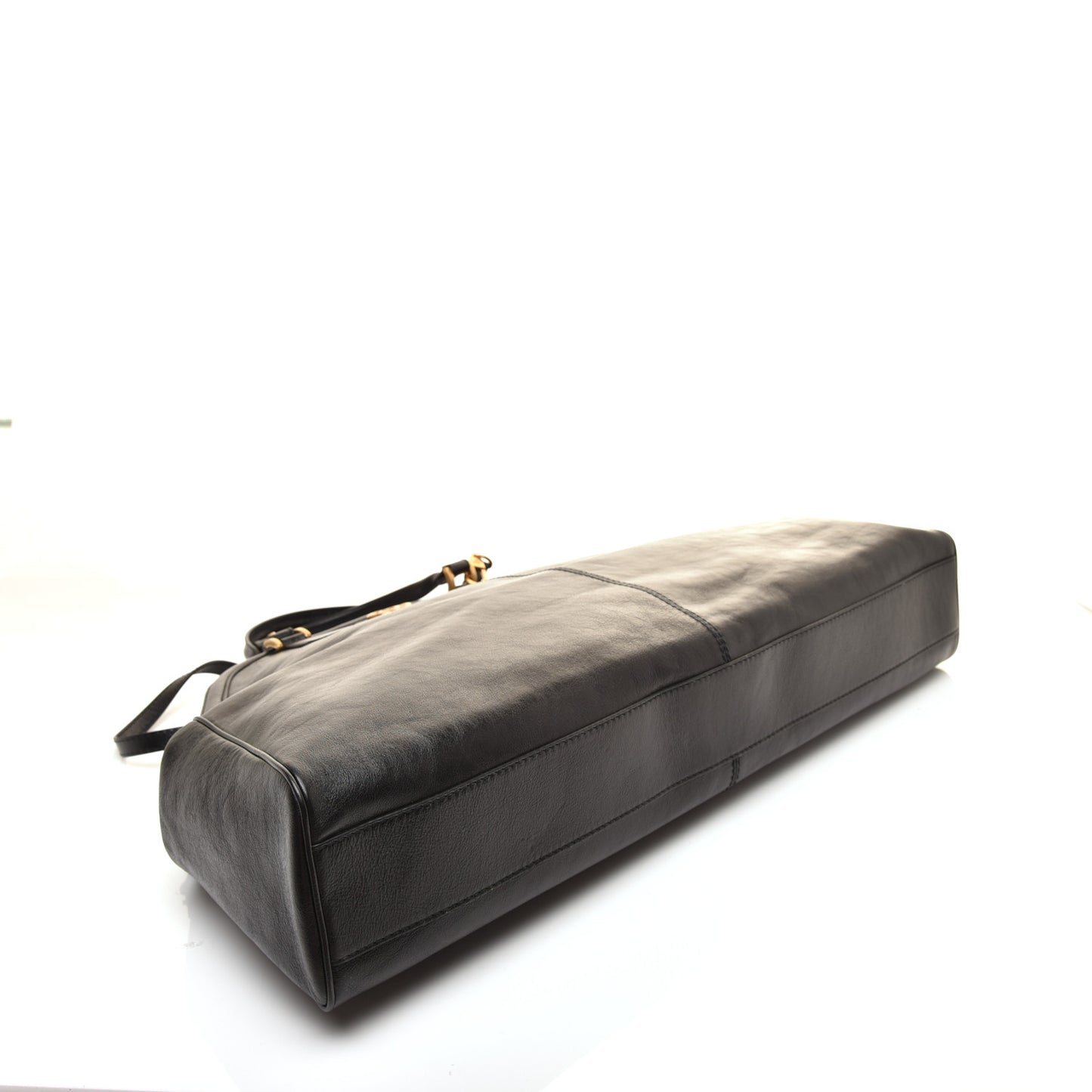 Calfskin XL Re(Belle) Top Handle Bag Black