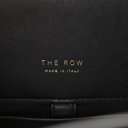 The Row Polished Saddle Calfskin Soft Margaux 10 Bag Black 6 of 9
