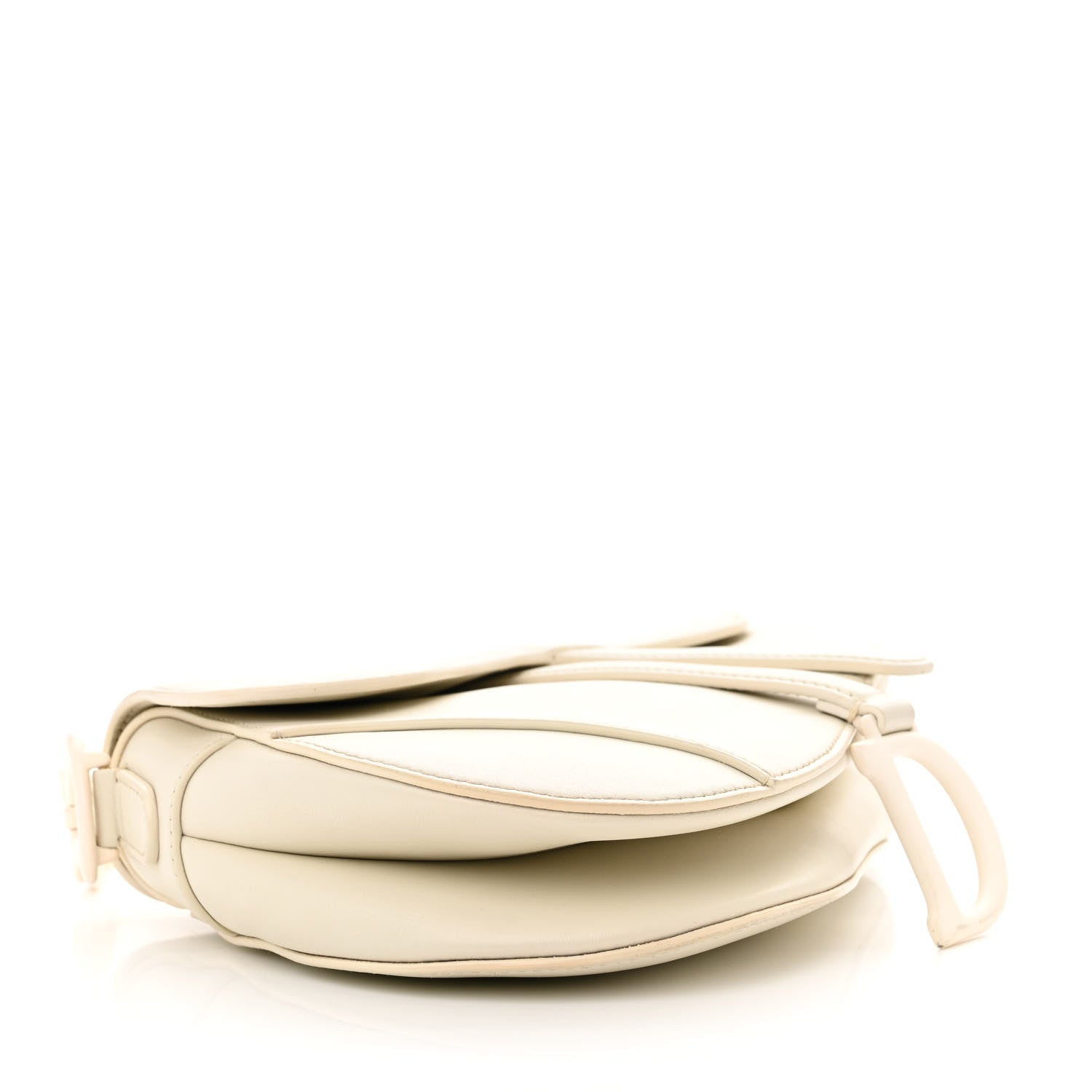 Christian Dior Ultra Matte Calfskin Saddle Bag Off White 4 of 11