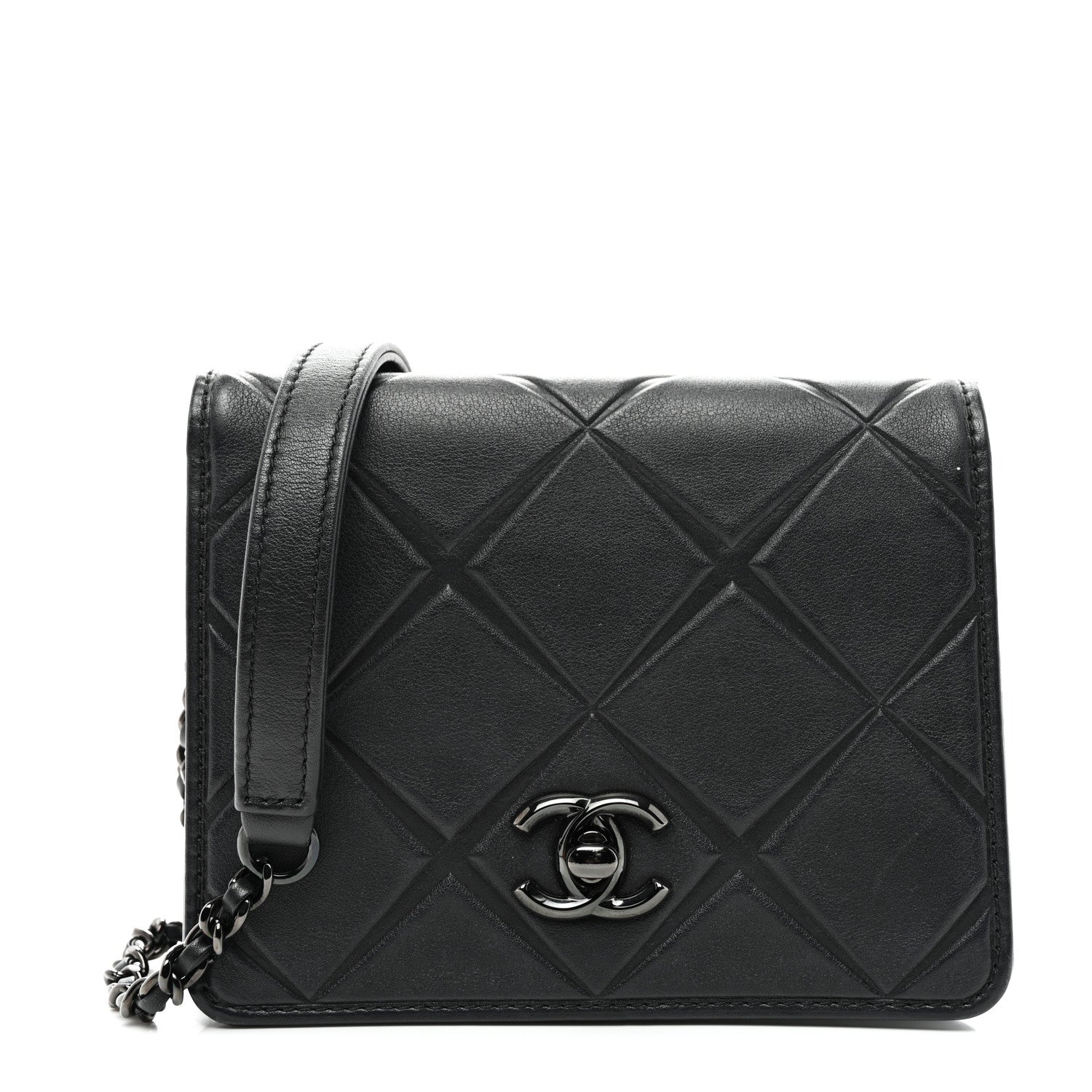 Chanel Calfskin Mini Propeller Flap Black 1 of 10