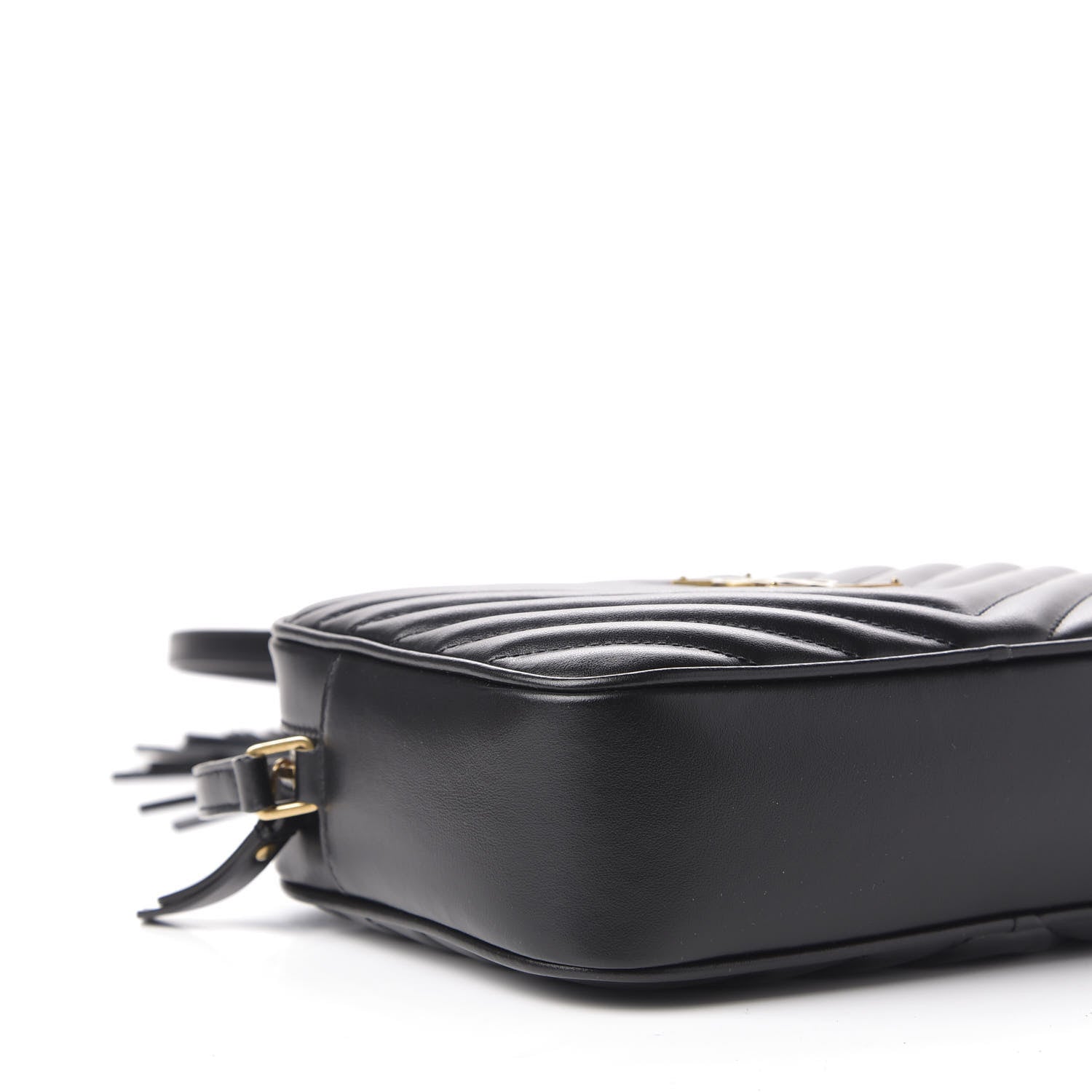 Saint Laurent Calfskin Matelasse Monogram Lou Camera Bag Black 8 of 10