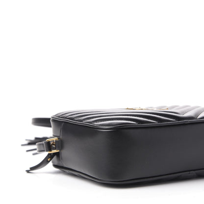 Saint Laurent Calfskin Matelasse Monogram Lou Camera Bag Black 8 of 10