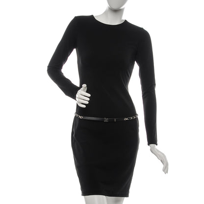 Chanel Lambskin CC Chain Belt 95 38 Black Silver 2 of 10