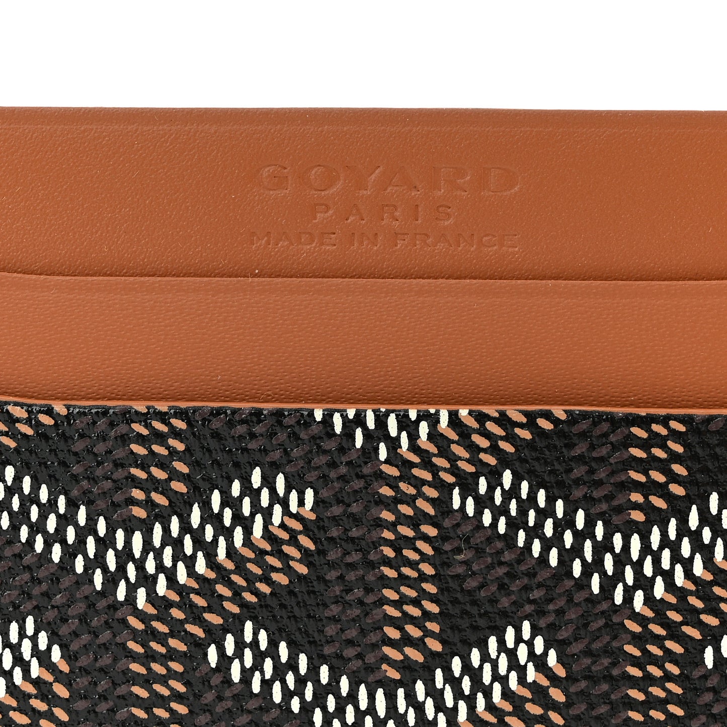 Goyardine Saint Sulpice Card Holder Black Gold