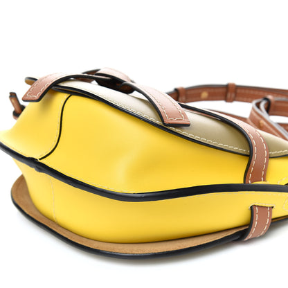 Loewe Calfskin Small Gate Crossbody Bag Mocca Yellow Pecan 8 of 9