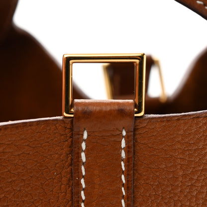 Hermes Barenia Faubourg Picotin Lock 18 PM Fauve 11 of 14