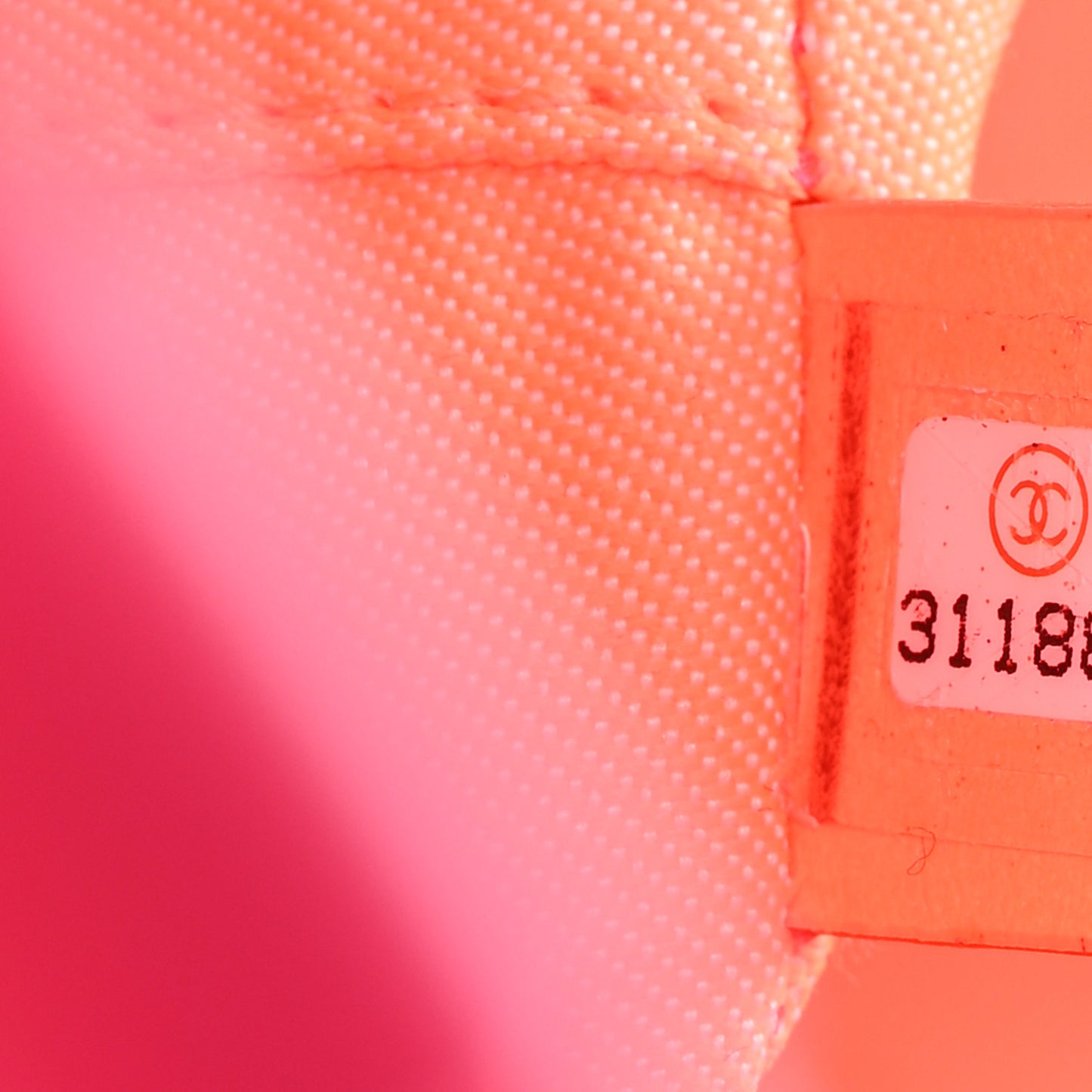 Canvas Mini Deauville Tote Pink Orange