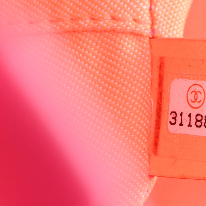 Chanel Canvas Mini Deauville Tote Pink Orange 7 of 12