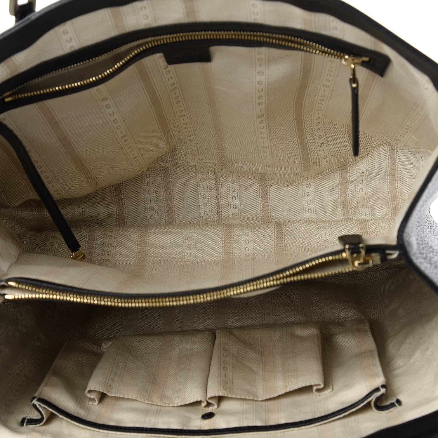 Gucci Calfskin Tote Black 5 of 10
