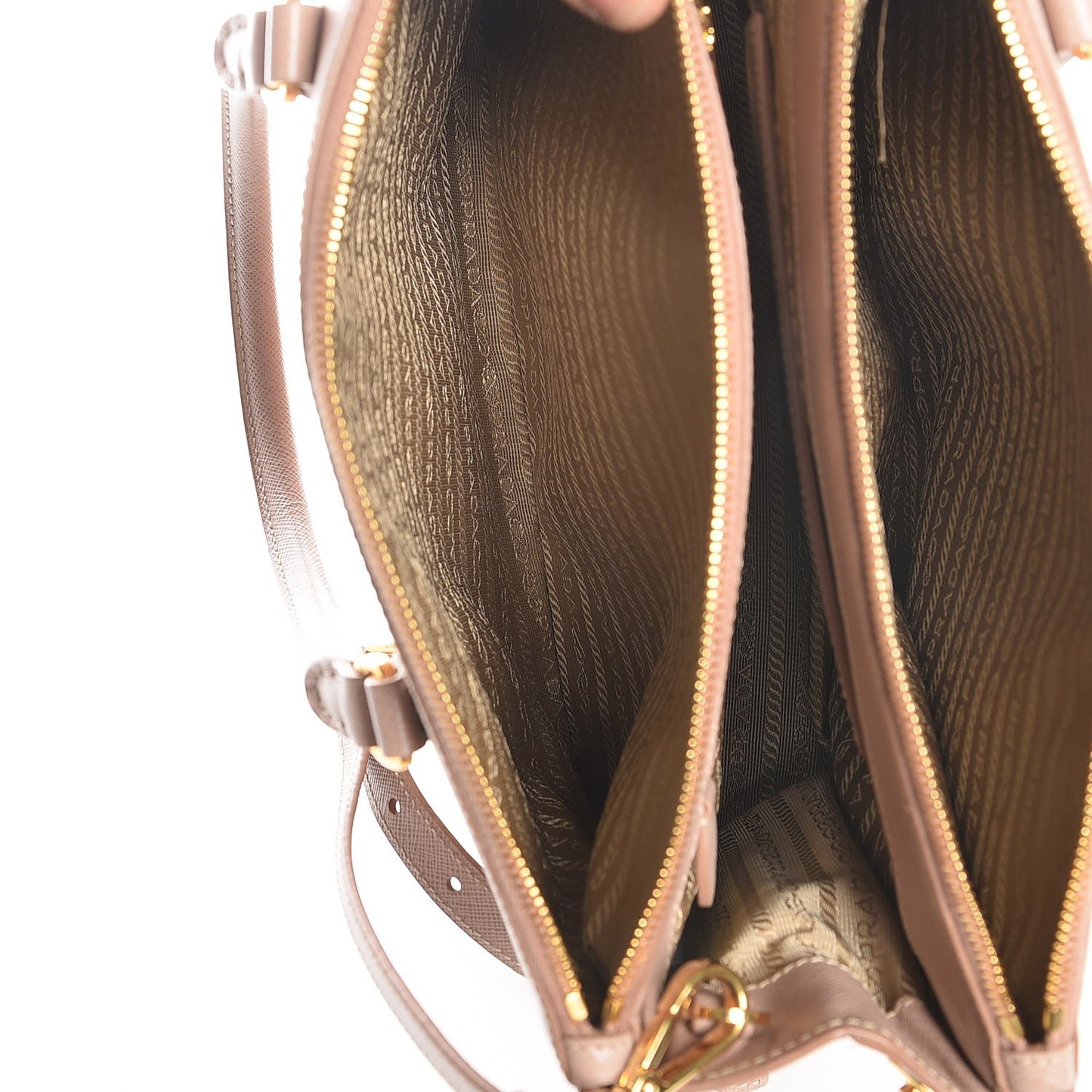 Saffiano Small Galleria Double Zip Tote Cammeo
