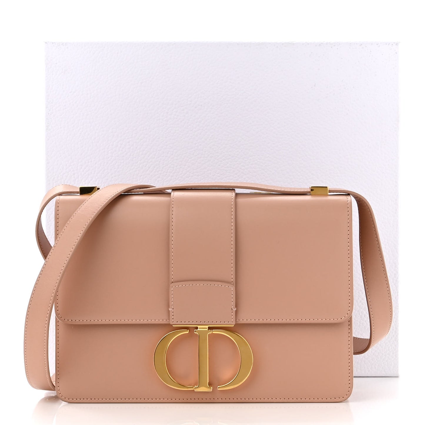 Box Calfskin 30 Montaigne Flap Bag Rose Des Vents