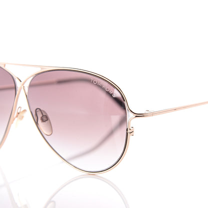 Tom Ford Peter Aviator Sunglasses TF142 Pink Gold 7 of 8