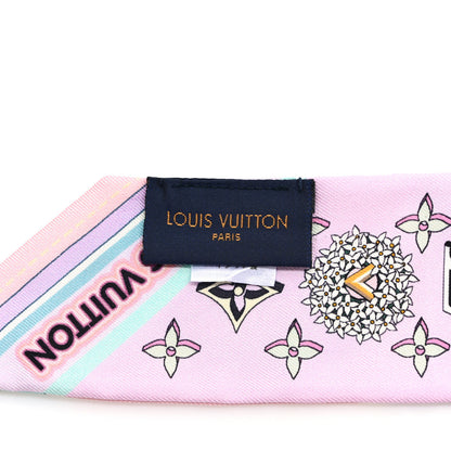 Louis Vuitton Silk Monogram Astro Virgo BB Bandeau Light Pink 3 of 4