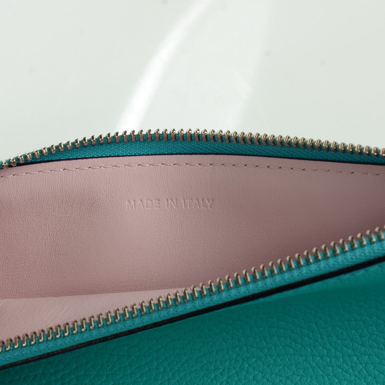 Christian Dior Bullcalf Large Diorissimo Tote Turquoise 9 of 12