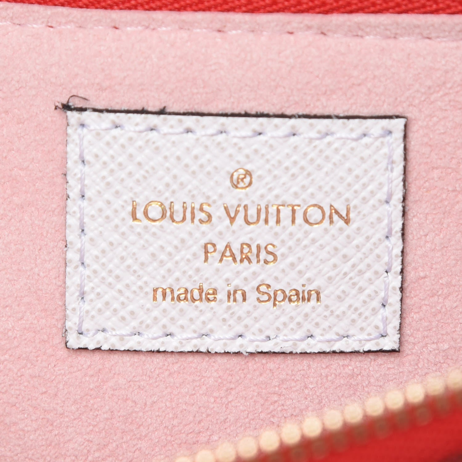 Louis Vuitton Monogram Giant Double Zip Pochette Rouge 9 of 11