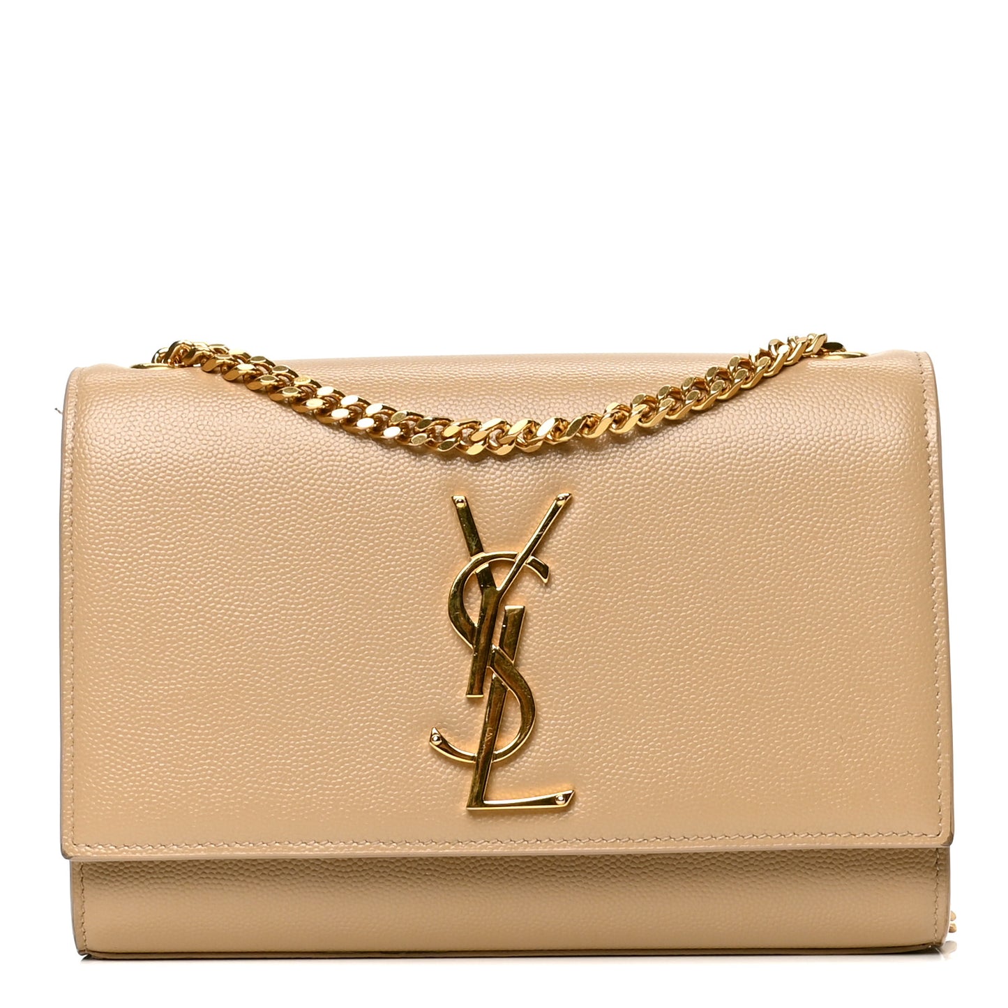 Grain De Poudre Small Monogram Kate Satchel Dark Beige