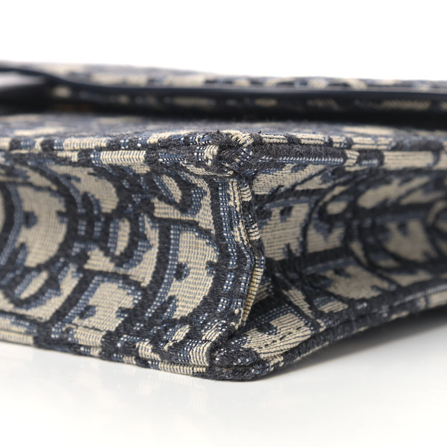 Christian Dior Oblique Saddle Chain Pouch Blue 9 of 9