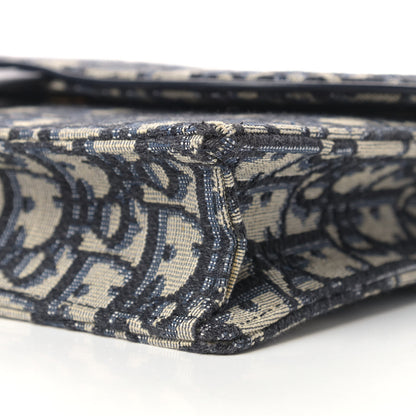 Christian Dior Oblique Saddle Chain Pouch Blue 9 of 9