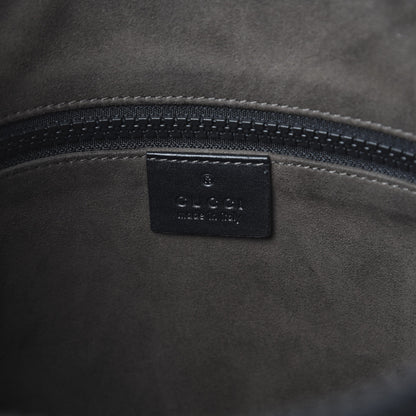 Gucci GG Supreme Monogram Flat Messenger Bag Black 5 of 11