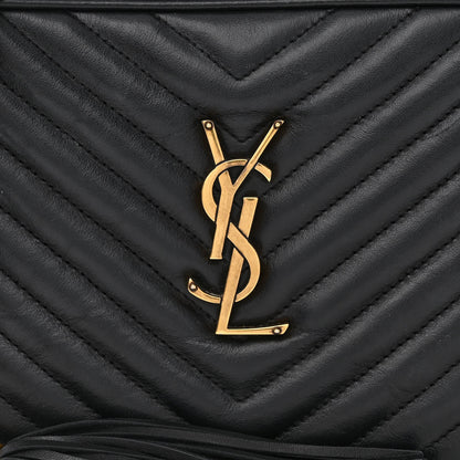 Saint Laurent Calfskin Matelasse Monogram Lou Camera Bag Black 8 of 14