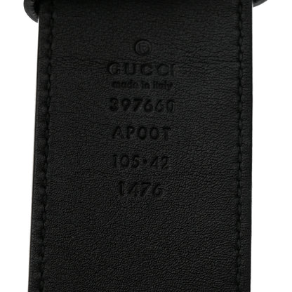 Gucci Moon Calfskin Double G 40mm Belt 105 42 Black 3 of 6
