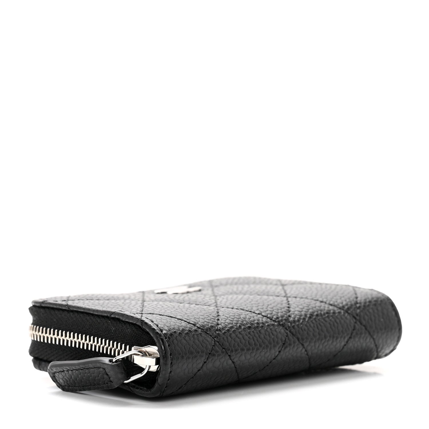 Chanel Caviar Quilted Zip Coin Purse Black 4 of 7