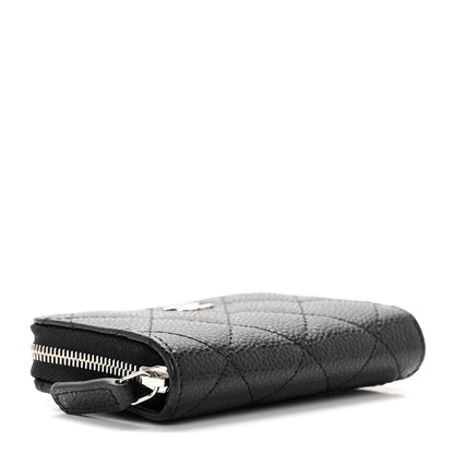 Chanel Caviar Quilted Zip Coin Purse Black 4 of 7