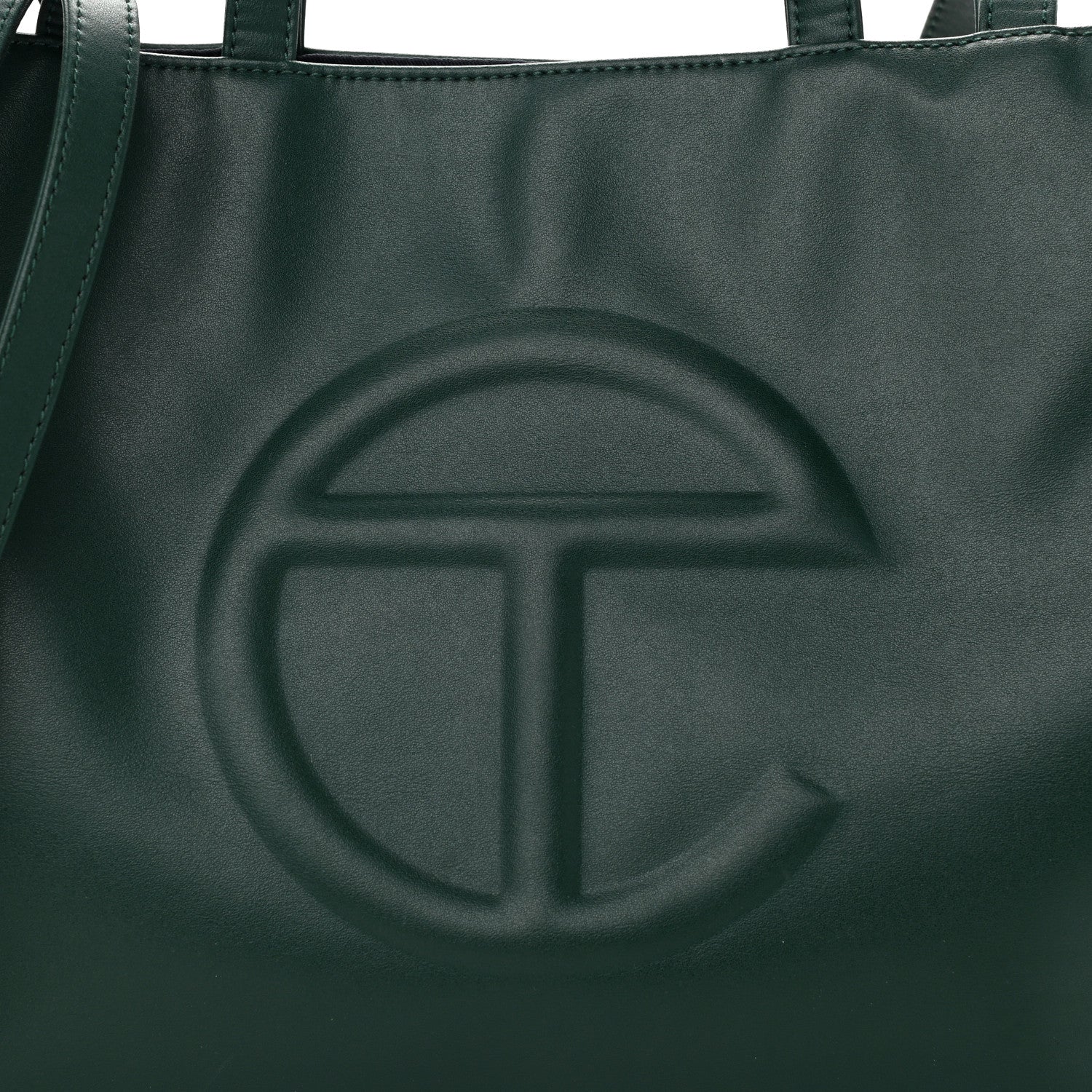 Telfar Vegan Leather Medium Shopping Bag Dark Olive 9 of 12
