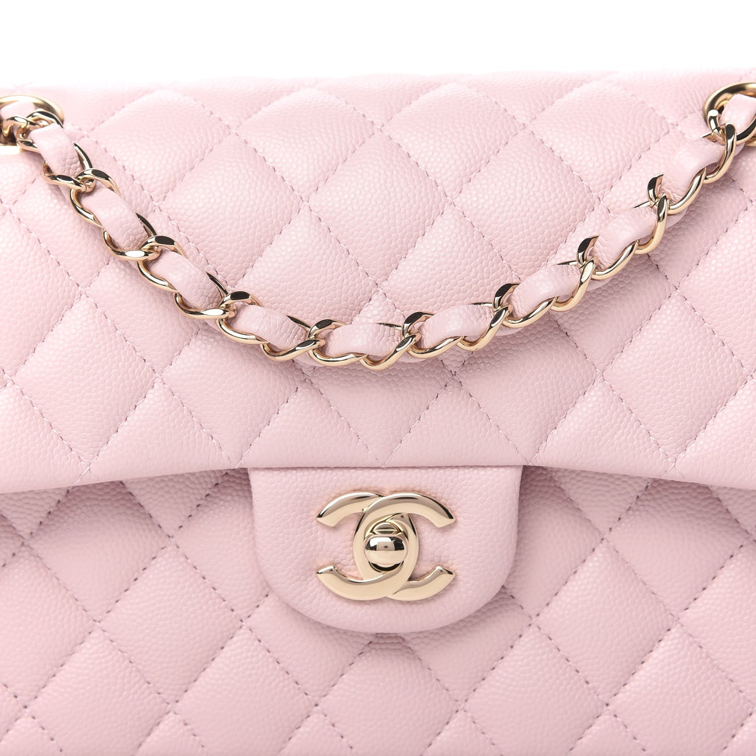 Chanel Caviar Quilted Small Double Flap Light Pink 10 of 11