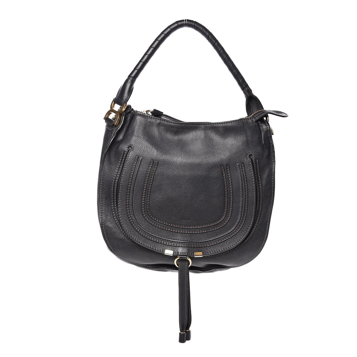 Calfskin Medium Marcie Hobo Black