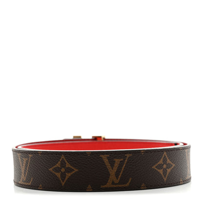 Louis Vuitton Monogram 30mm LV Initiales Reversible Belt 90 36 Coquelicot 3 of 6