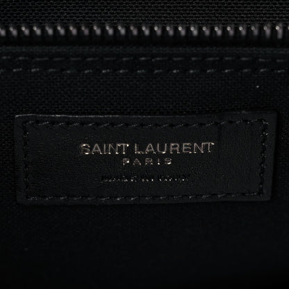Saint Laurent Canvas Noe Striped Tote Black White 6 of 9
