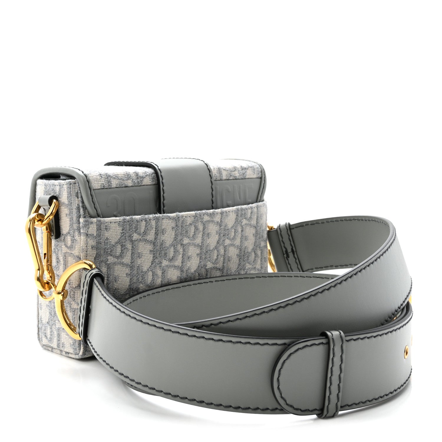 Christian Dior Oblique 30 Montaigne Box Bag Grey 3 of 10