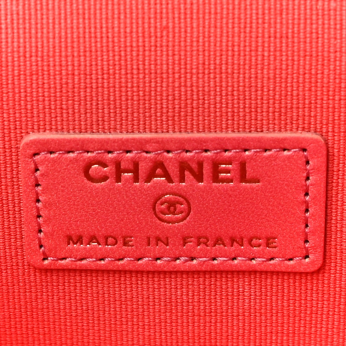 Lambskin Quilted Ombre Top Handle Mini Vanity Case With Chain Coral