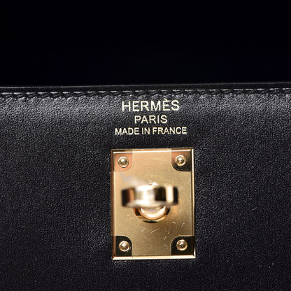 Hermes Box Kelly Sellier 25 Black 15 of 20