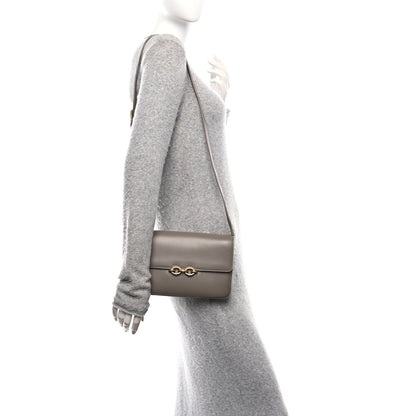 Saint Laurent Smooth Calfskin Le Maillon Satchel Greyish Brown 2 of 10