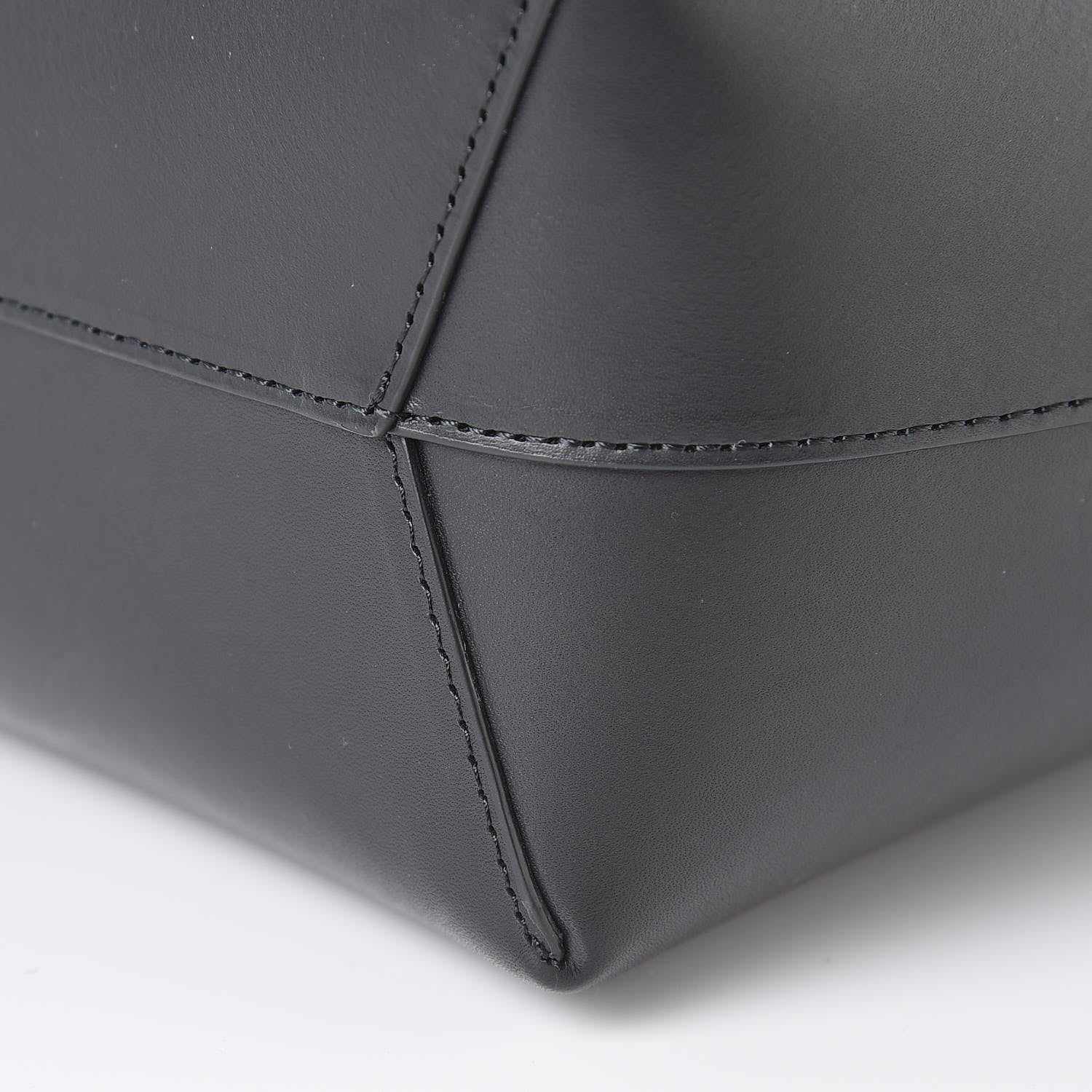 Mansur Gavriel Calfskin Small Shopping Tote Black Flamma 6 of 18
