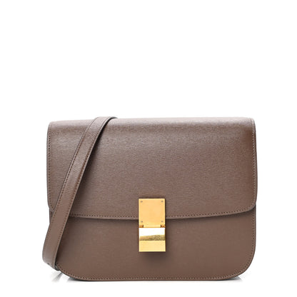 Celine Liege Calfskin Medium Classic Box Flap Bag Glazed Nut 1 of 5