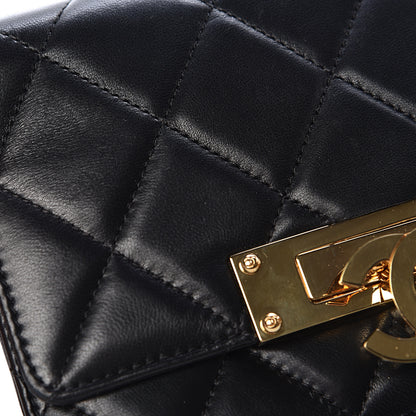 Chanel Lambskin Quilted Golden Class Wallet on Chain WOC Black 13 of 16