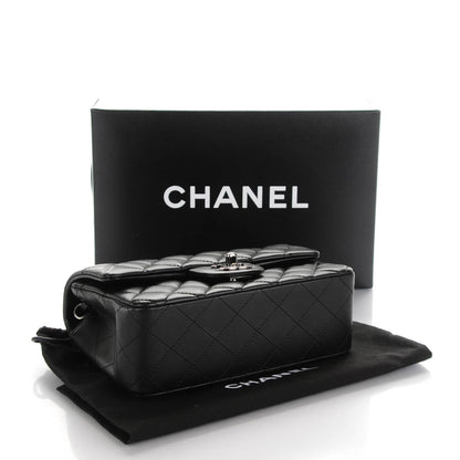 Chanel Lambskin Quilted Mini Rectangular Flap Black 4 of 8