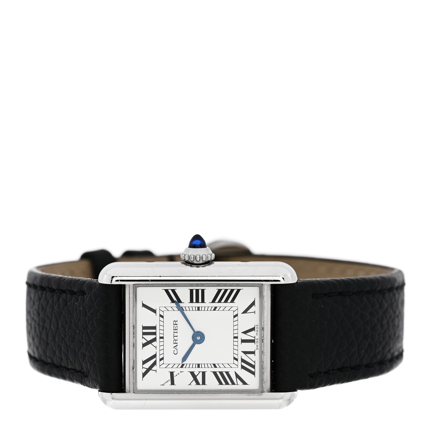 Cartier Stainless Steel Calfskin 22mm Must de Cartier Tank Quartz Watch 2 of 4