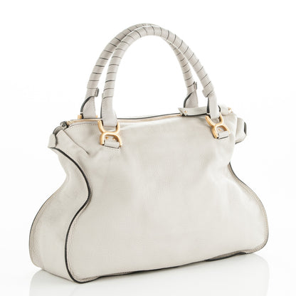 Chloe Calfskin Large Marcie Satchel Dove 3 of 8