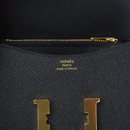 Hermes Epsom Constance Slim Wallet Black 6 of 8