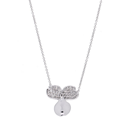 Tiffany Platinum Diamond Paper Flowers Pendant Necklace 3 of 6